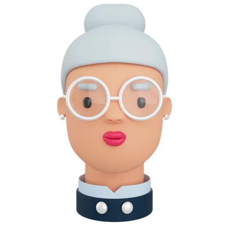 Avatar féminin  3D Icon