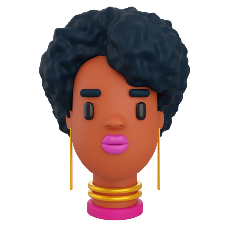 Avatar féminin  3D Icon