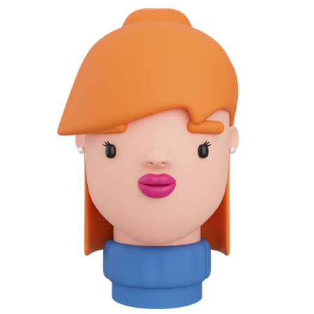 Avatar féminin  3D Icon