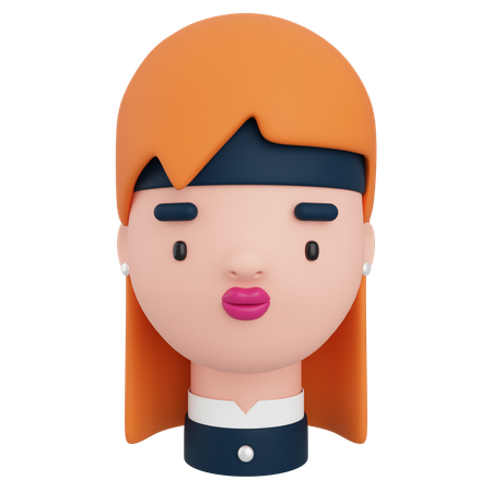 Avatar féminin  3D Icon