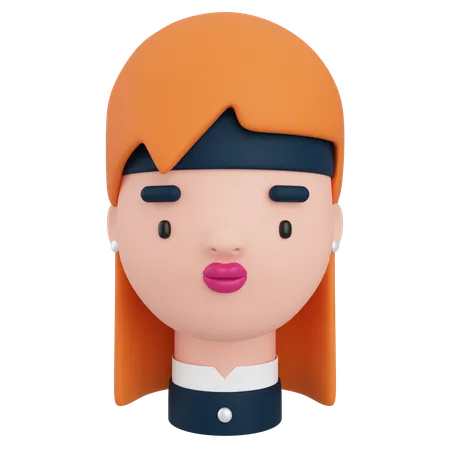 Avatar féminin  3D Icon