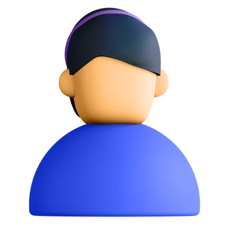 Avatar féminin  3D Illustration