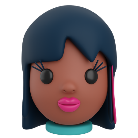 Avatar femenino  3D Icon