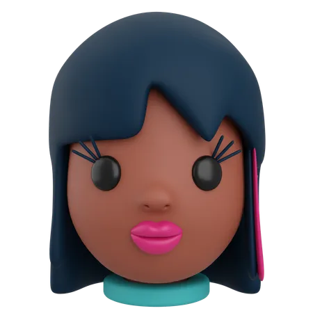 Avatar femenino  3D Icon