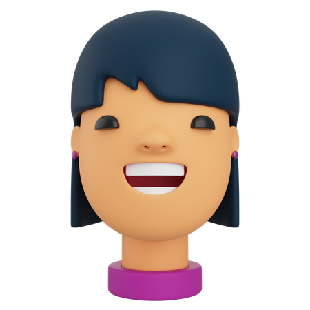 Avatar femenino  3D Icon