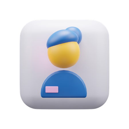 Avatar féminin  3D Icon