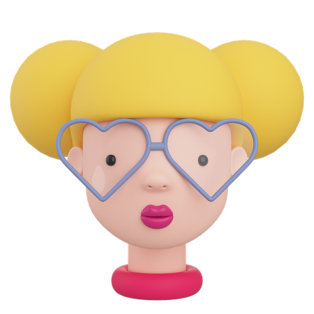Avatar féminin  3D Icon