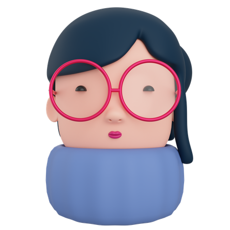 Avatar féminin  3D Icon