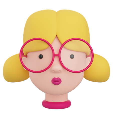 Avatar féminin  3D Icon
