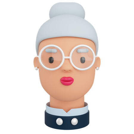 Avatar féminin  3D Icon