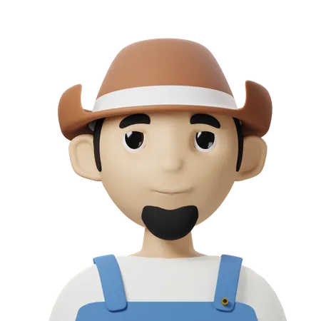 Avatar de granjero  3D Icon