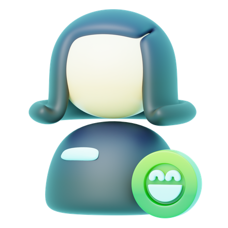Avatar Happy  3D Icon
