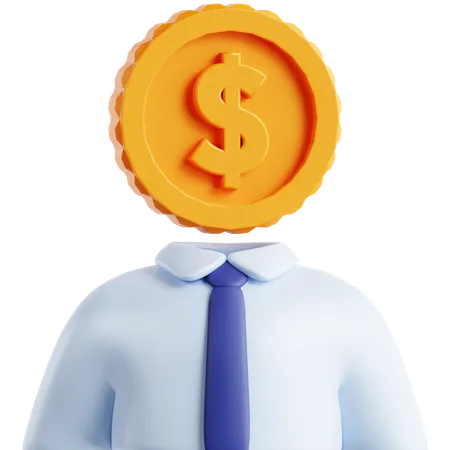 Avatar Head Money 3 D Icon 3D Icon