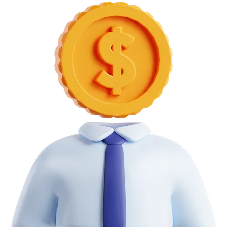 Avatar Head Money  3D Icon