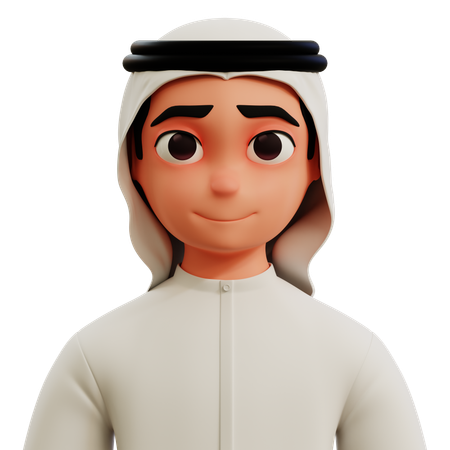 Avatar hombre árabe  3D Icon