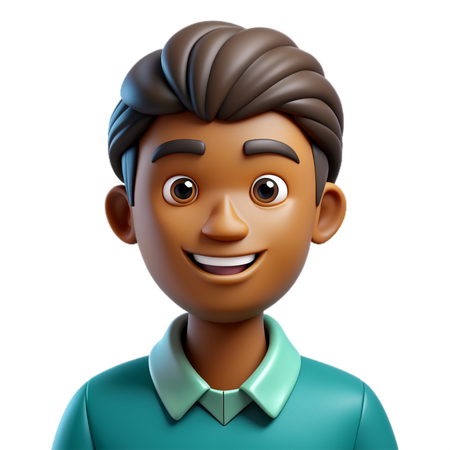 Avatar hombre caribeño  3D Icon