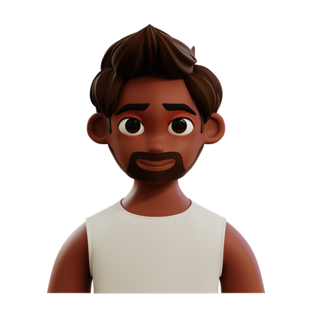 Avatar de hombre de pelo mohawk  3D Icon