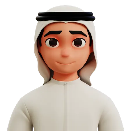 Avatar homme arabe  3D Icon