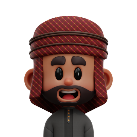 Avatar homme arabe  3D Icon