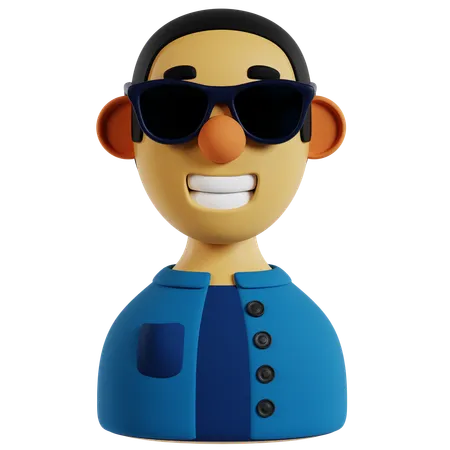 Avatar d'homme d'influenceur virtuel  3D Icon