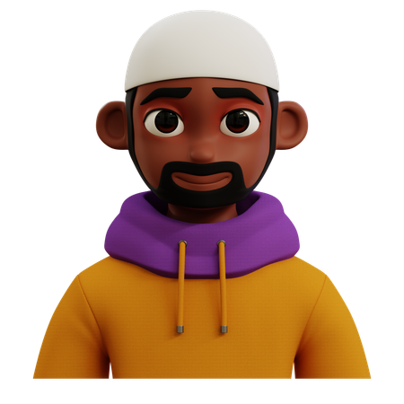 Avatar d'homme musulman  3D Icon