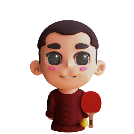 Avatar de jogador de pingue-pongue  3D Icon