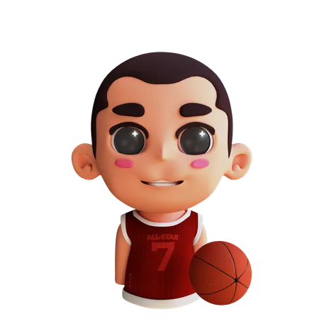 Avatar jugador de baloncesto  3D Icon