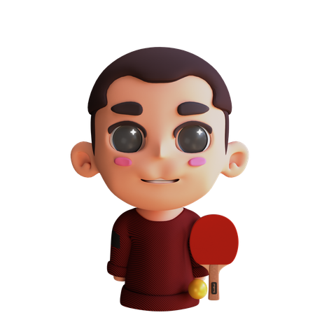 Avatar de jugador de ping pong  3D Icon