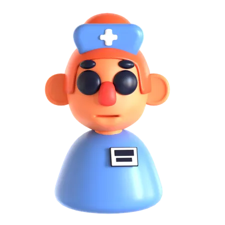 Avatar-Krankenschwester  3D Icon