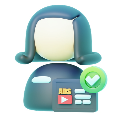 Avatar de marketing digital  3D Icon