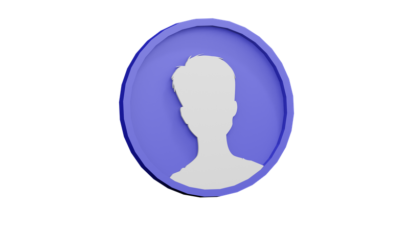 Avatar masculin  3D Icon