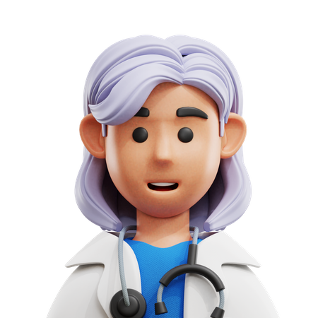Avatar de médica  3D Icon