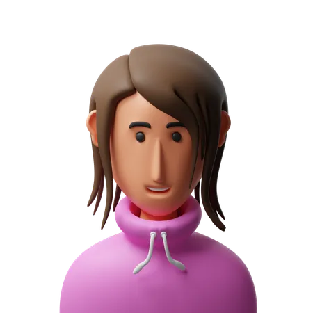 Avatar de mujer joven  3D Icon