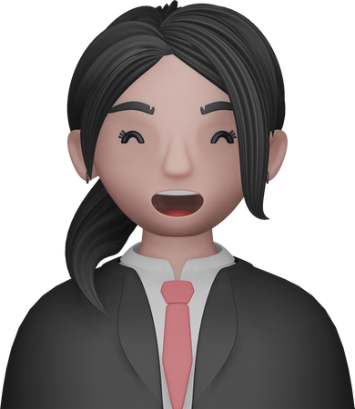 Avatar de mulheres de negócios  3D Icon