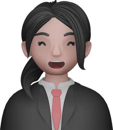 Avatar de mulheres de negócios  3D Icon