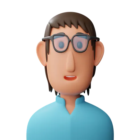 Avatar Of A Man With Glasses Download This Item Now 3D Icon