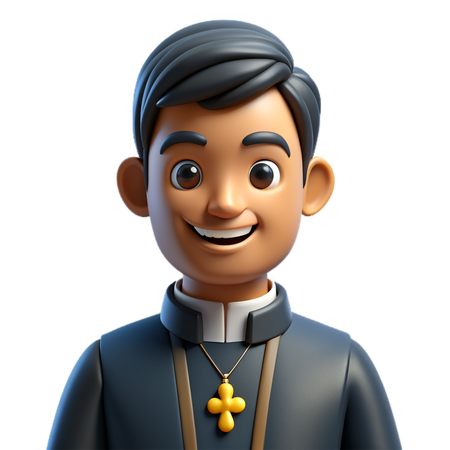 Avatar do pai cristão  3D Icon