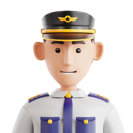Avatar piloto  3D Icon