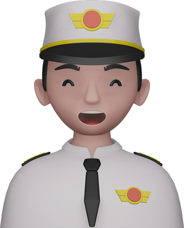 Avatar piloto  3D Icon