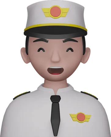 Avatar piloto  3D Icon