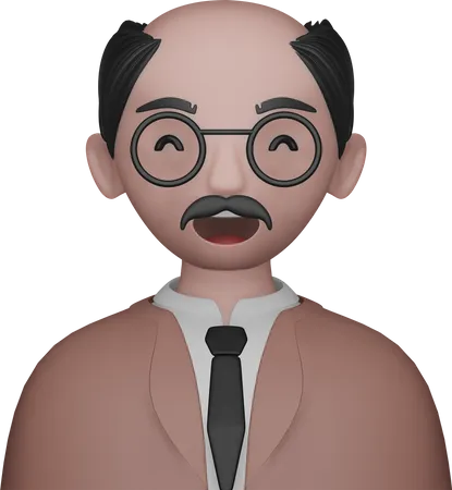 Avatar de profesor  3D Icon