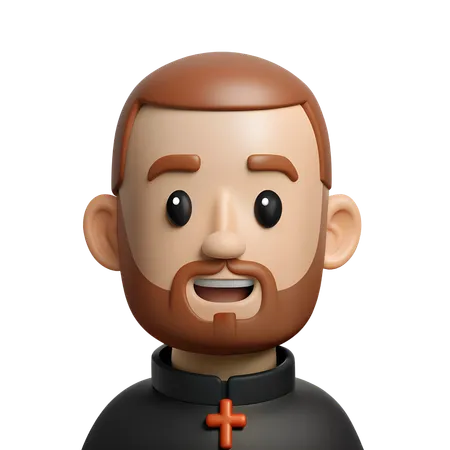 Avatar de sacerdote cristiano  3D Icon