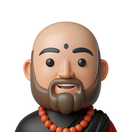 Avatar de sacerdote hindu  3D Icon