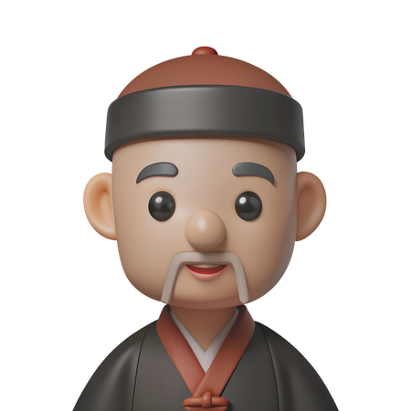 Avatar de sacerdote sintoísta  3D Icon