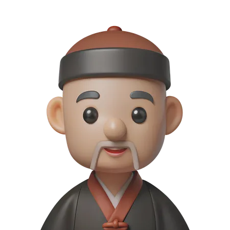 Avatar de sacerdote sintoísta  3D Icon