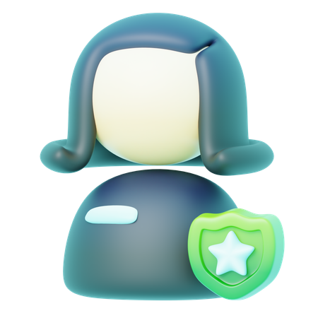 Avatar seguro  3D Icon