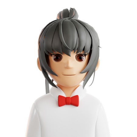 Avatar de serveur féminin  3D Icon
