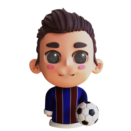 Avatar Soccer Player  3D Icon