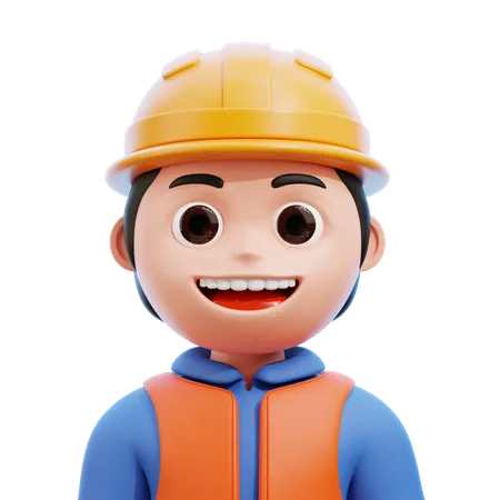 Avatar de trabajador  3D Icon