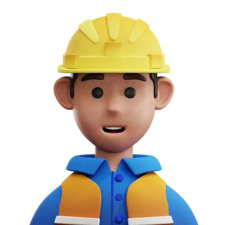 Avatar de trabajador  3D Icon